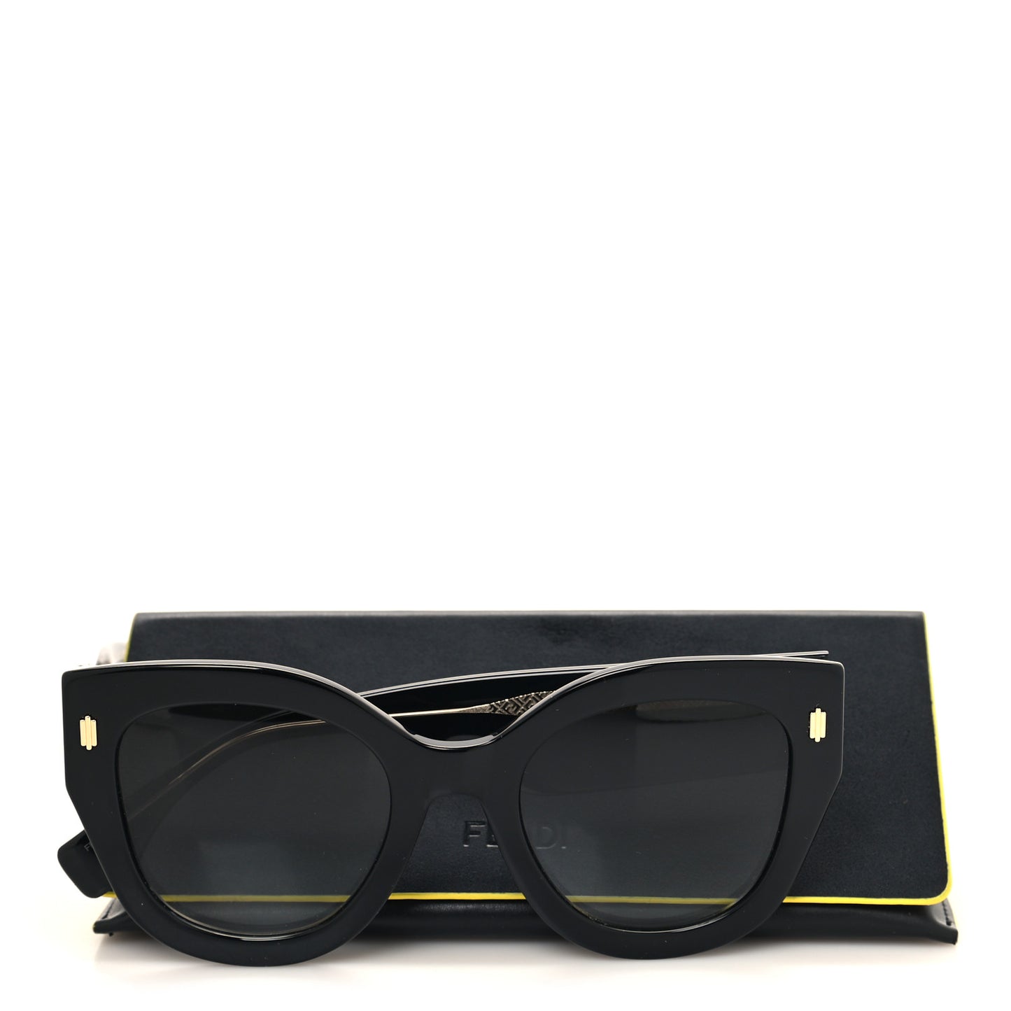 Acetate Cat Eye Sunglasses FF0435/S Black