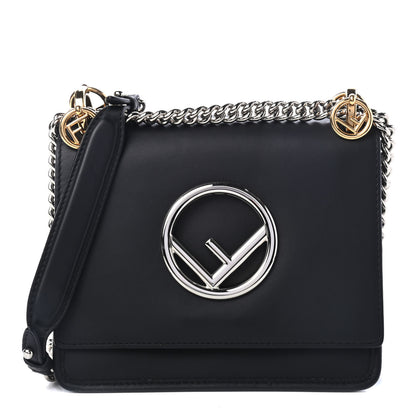 Fendi Vitello Century Opaco F is Fendi Small Kan I Shoulder Bag Black 1 of 5