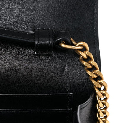 Saint Laurent Calf Hair Monogram Chain Wallet Leopard 11 of 14