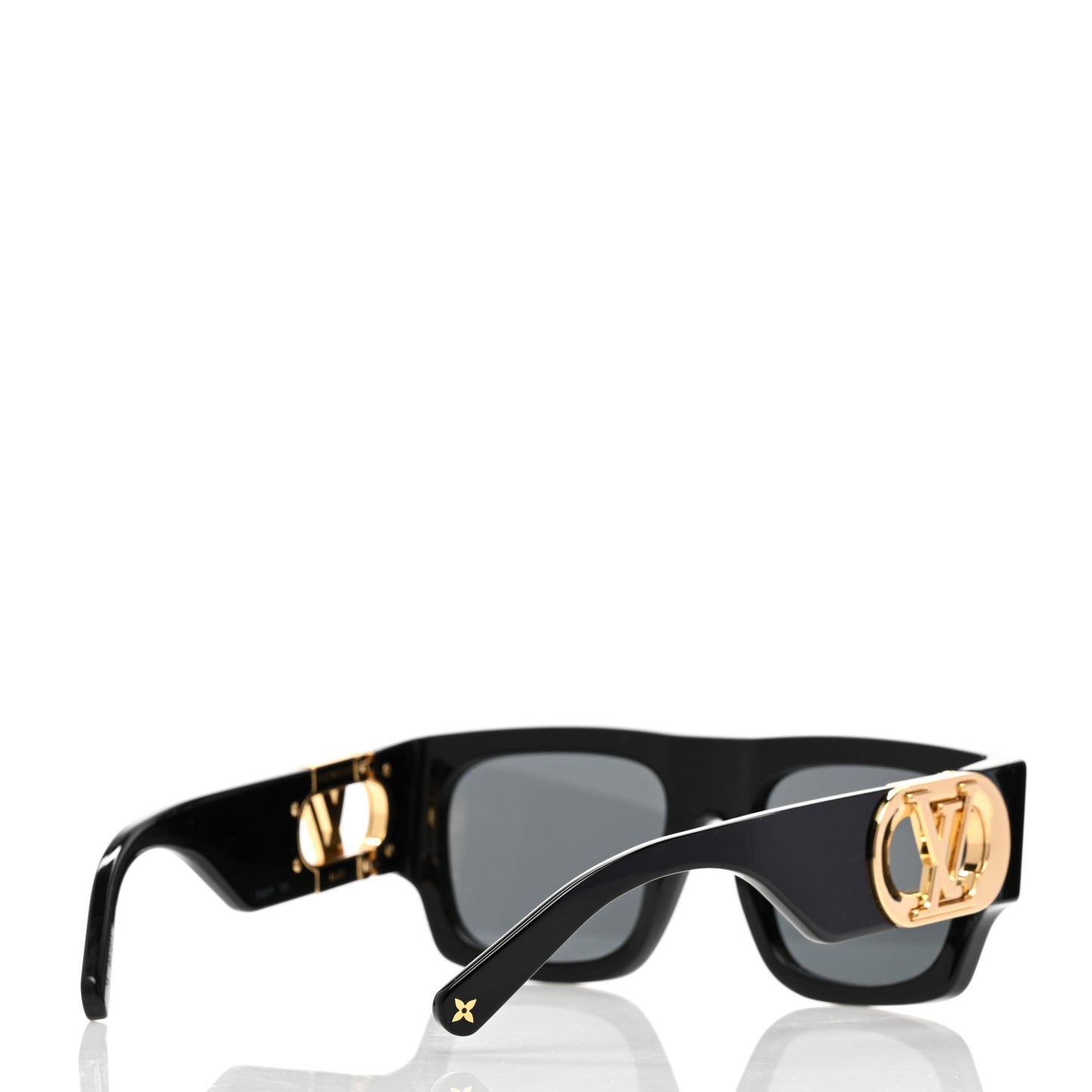 Acetate LV Link Square Sunglasses Z1478E Black