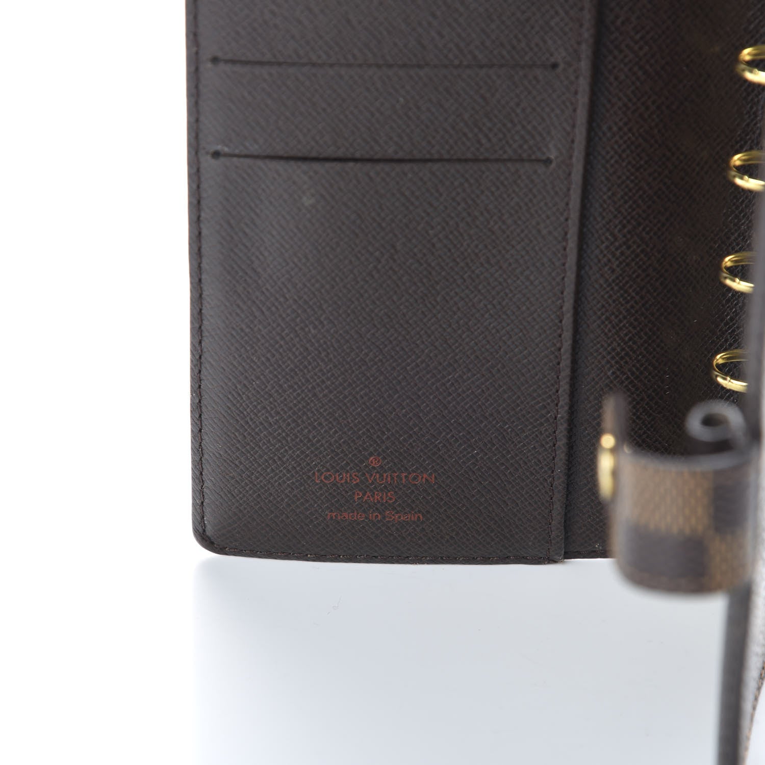 Louis Vuitton Damier Ebene Small Ring Agenda Cover 6 of 7