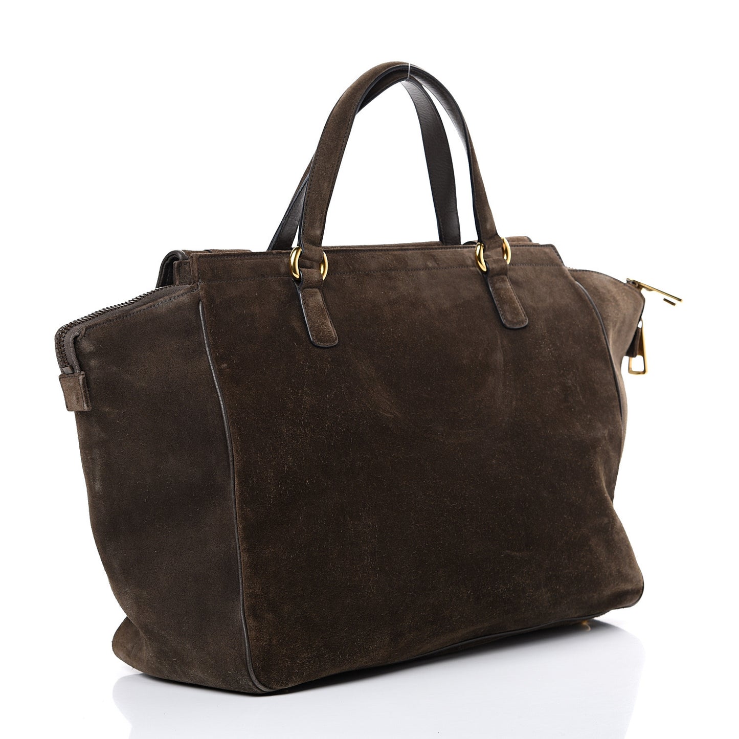 Suede Medium 1973 Top Handle Satchel Olive