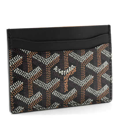 Goyard Goyardine Saint Sulpice Card Holder Black 3 of 7