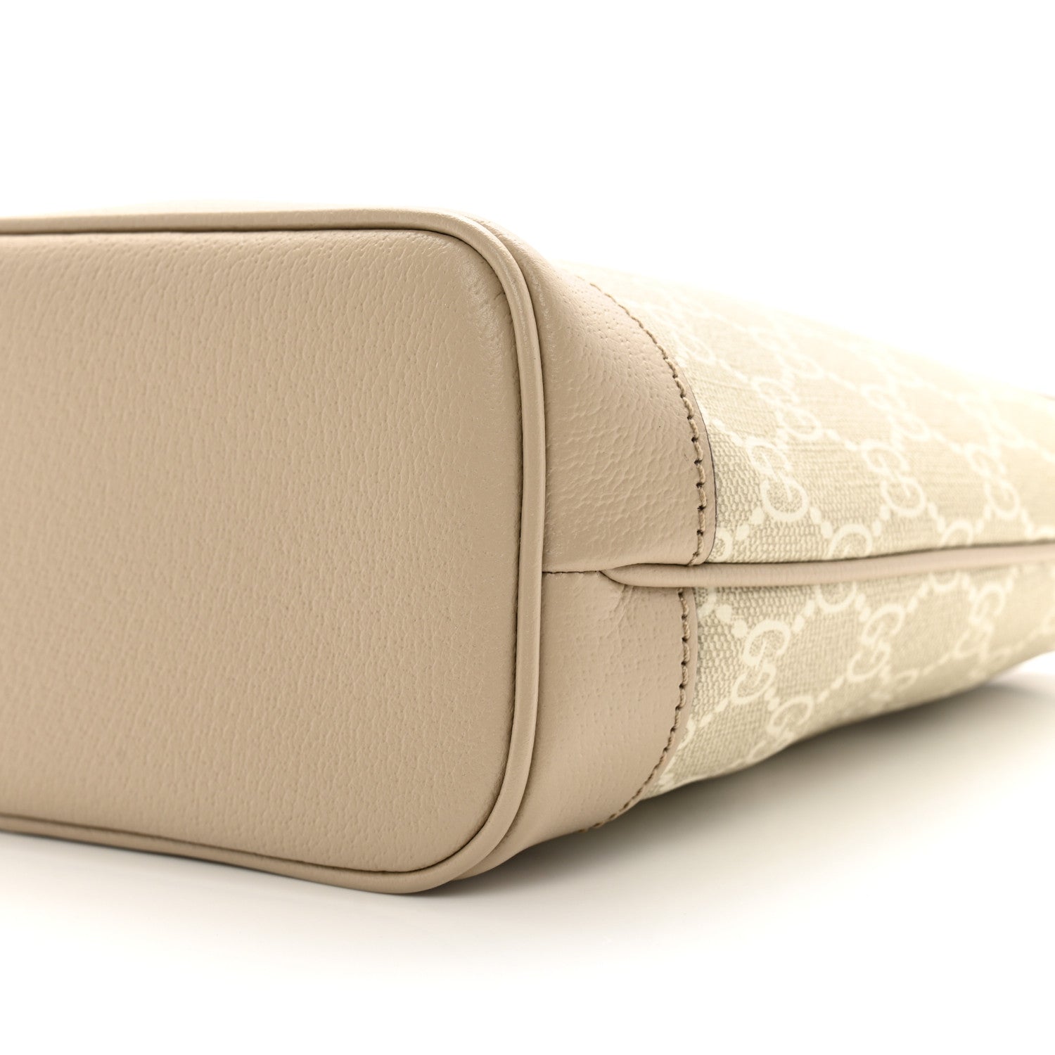 Gucci GG Supreme Monogram Textured Dollar Calfskin Mini Ophidia Shoulder Tote Bag Bag Beige Mystic White Oatmeal 11 of 11