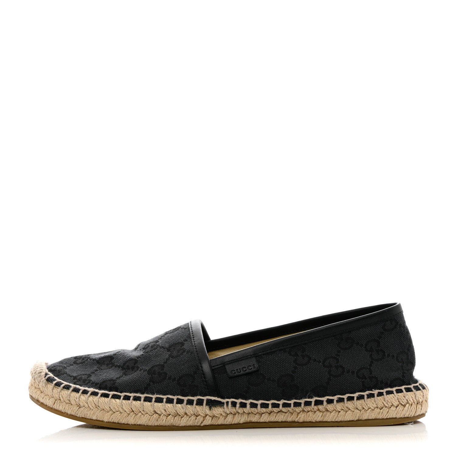 Gucci Monogram Espadrilles 37 Black 1 of 10