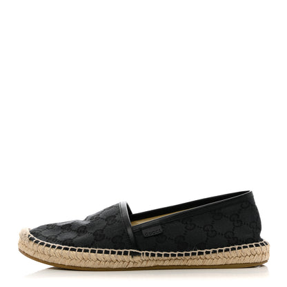 Gucci Monogram Espadrilles 37 Black 1 of 10