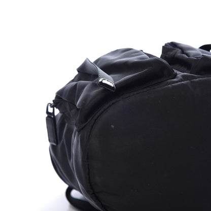 Prada Tessuto Nylon Double Buckle Backpack Black 8 of 9