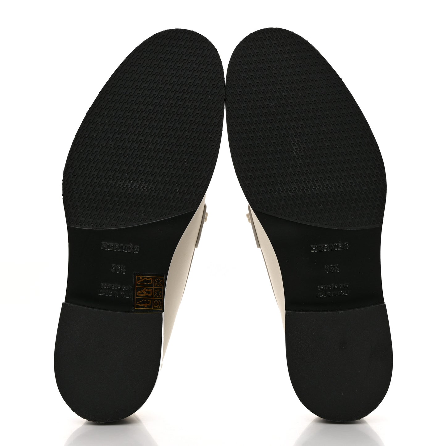 Calfskin Womens Impact Loafers 36.5 Blanc De Paris