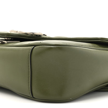 Gucci Calfskin Matelasse Aria Small GG Marmont Shoulder Bag Military Wood 9 of 11