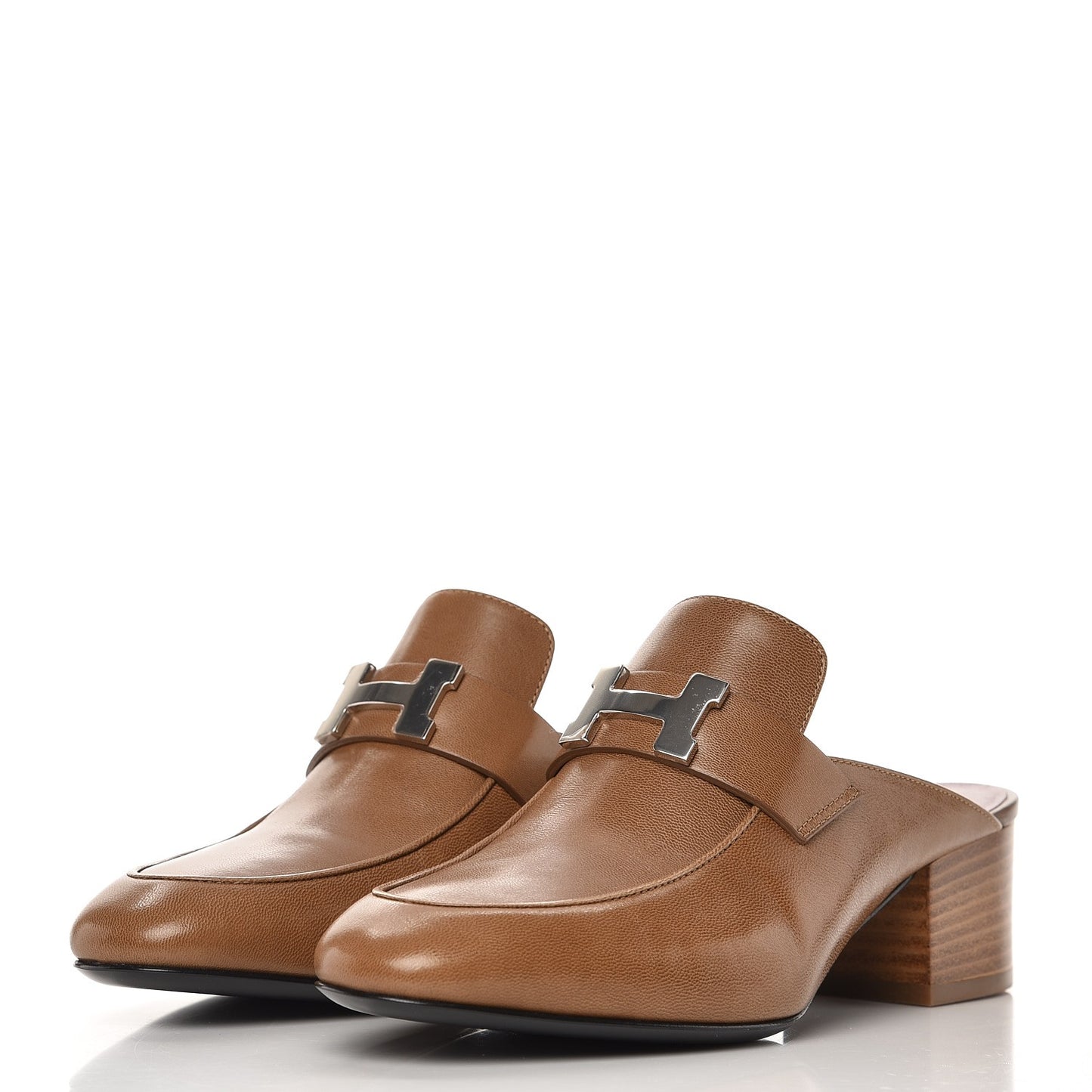 Goatskin Paradis Mules 36 Taupe