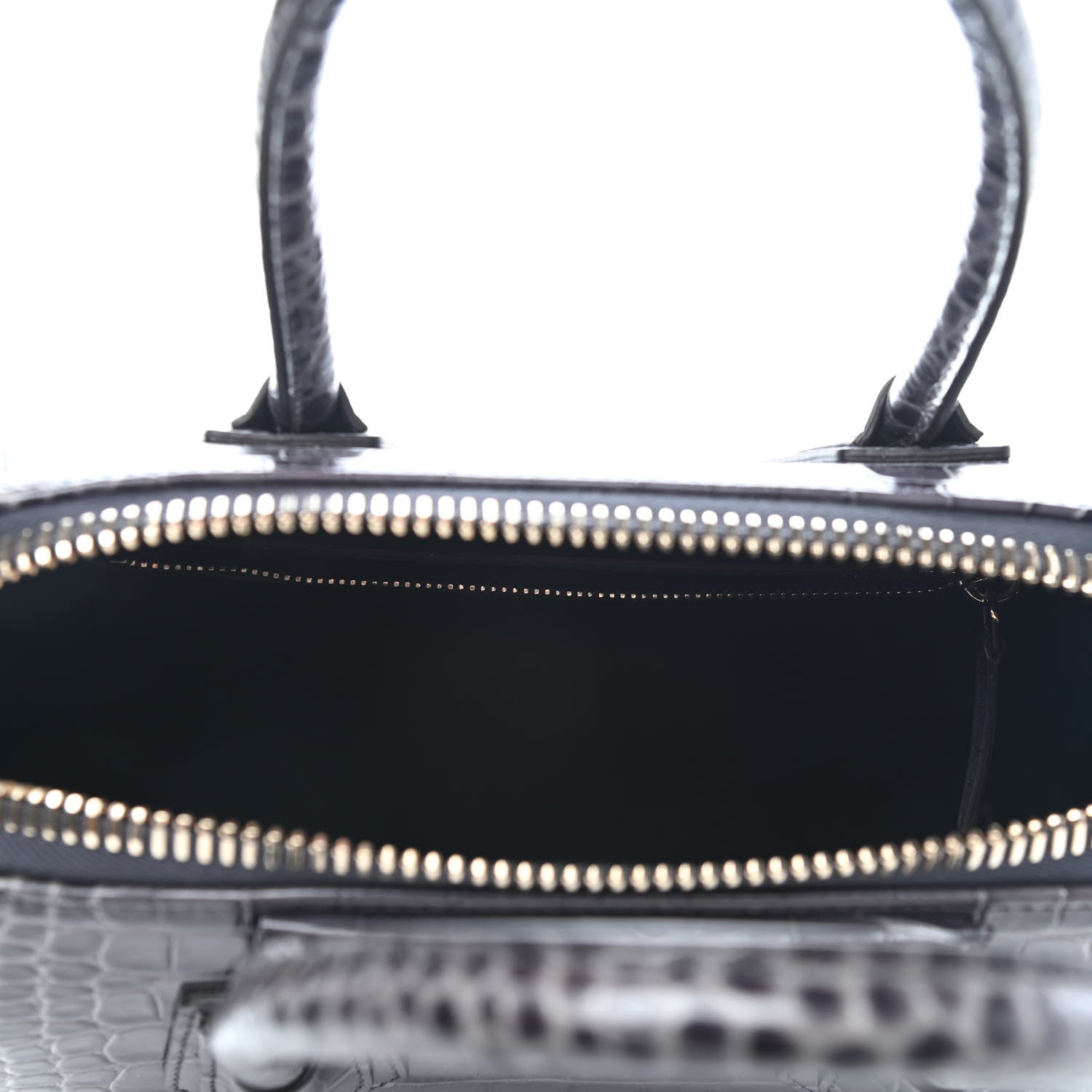 Givenchy Calfskin Crocodile Embossed Small Antigona Storm Grey 5 of 9