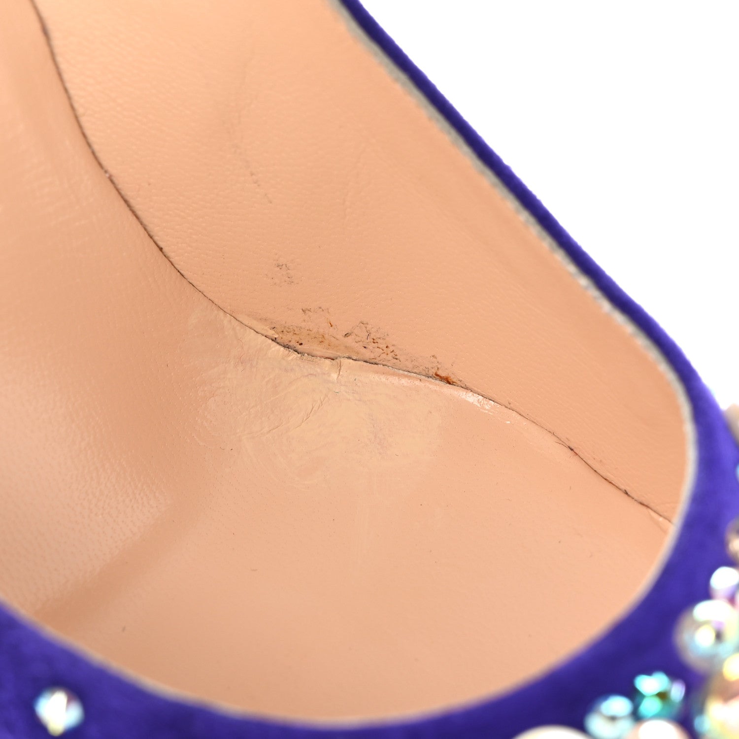Christian Louboutin Veau Velours Candidate 100 Pumps 38 Purple Pop 10 of 10