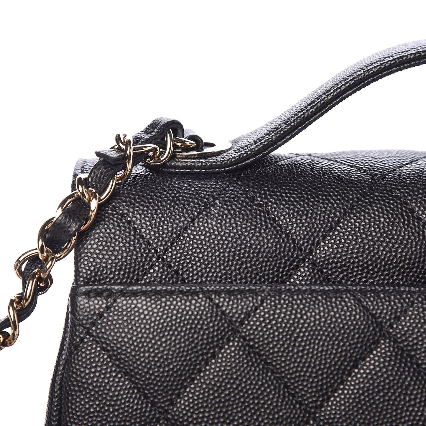 Caviar Quilted Medium Business Affinity Flap Black