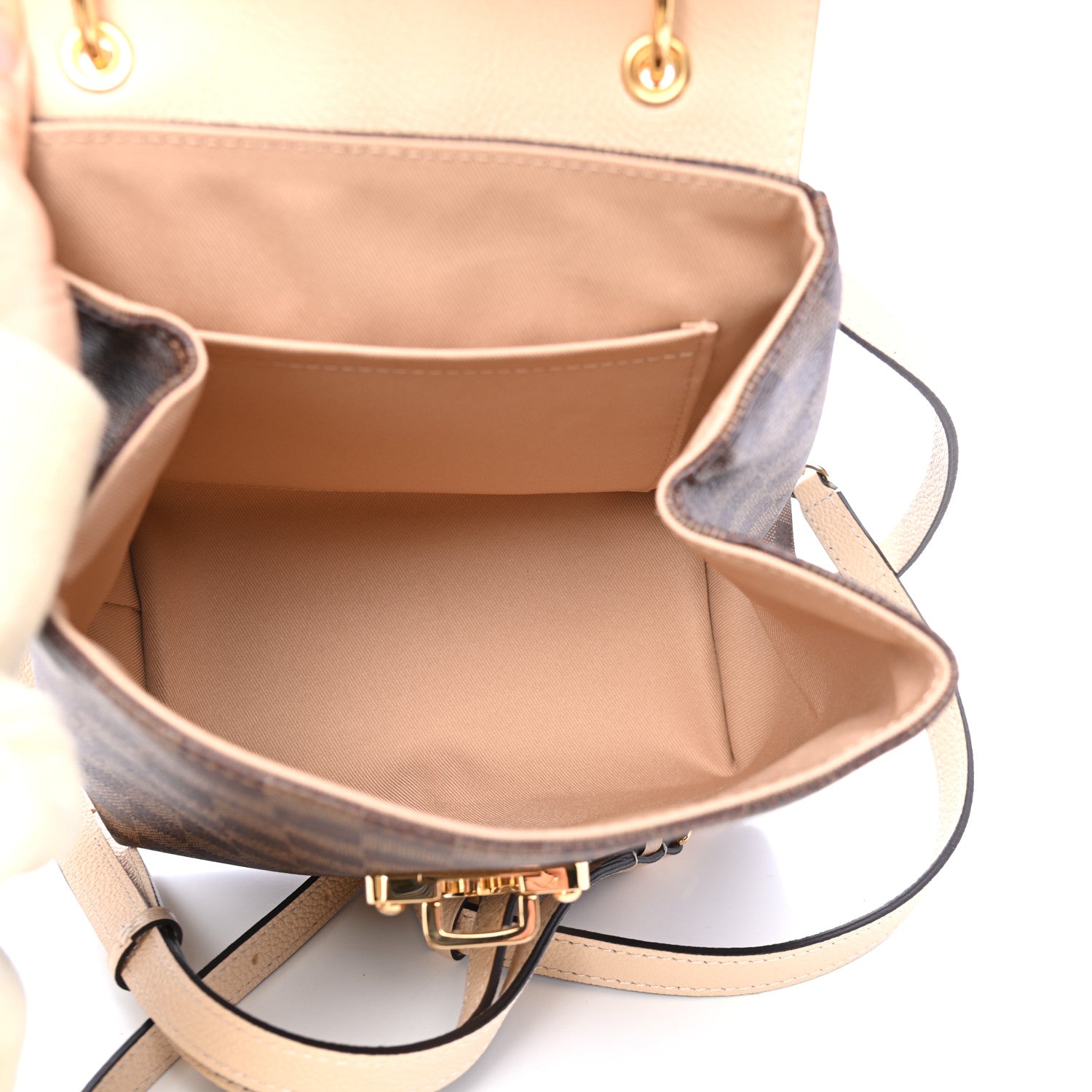 Louis Vuitton Damier Ebene Clapton Backpack Creme 4 of 6