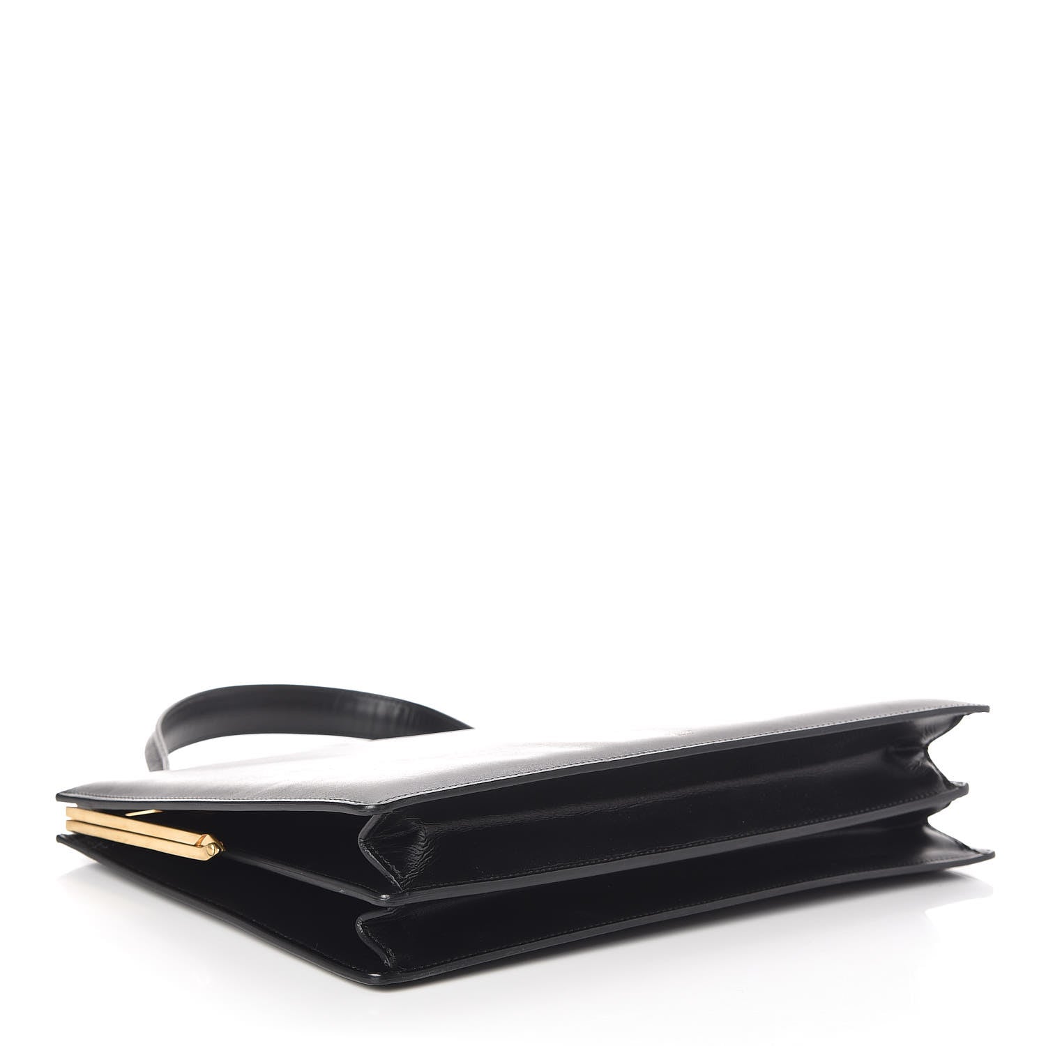 Celine Sleek Calfskin Medium Clasp Bag Black 4 of 9