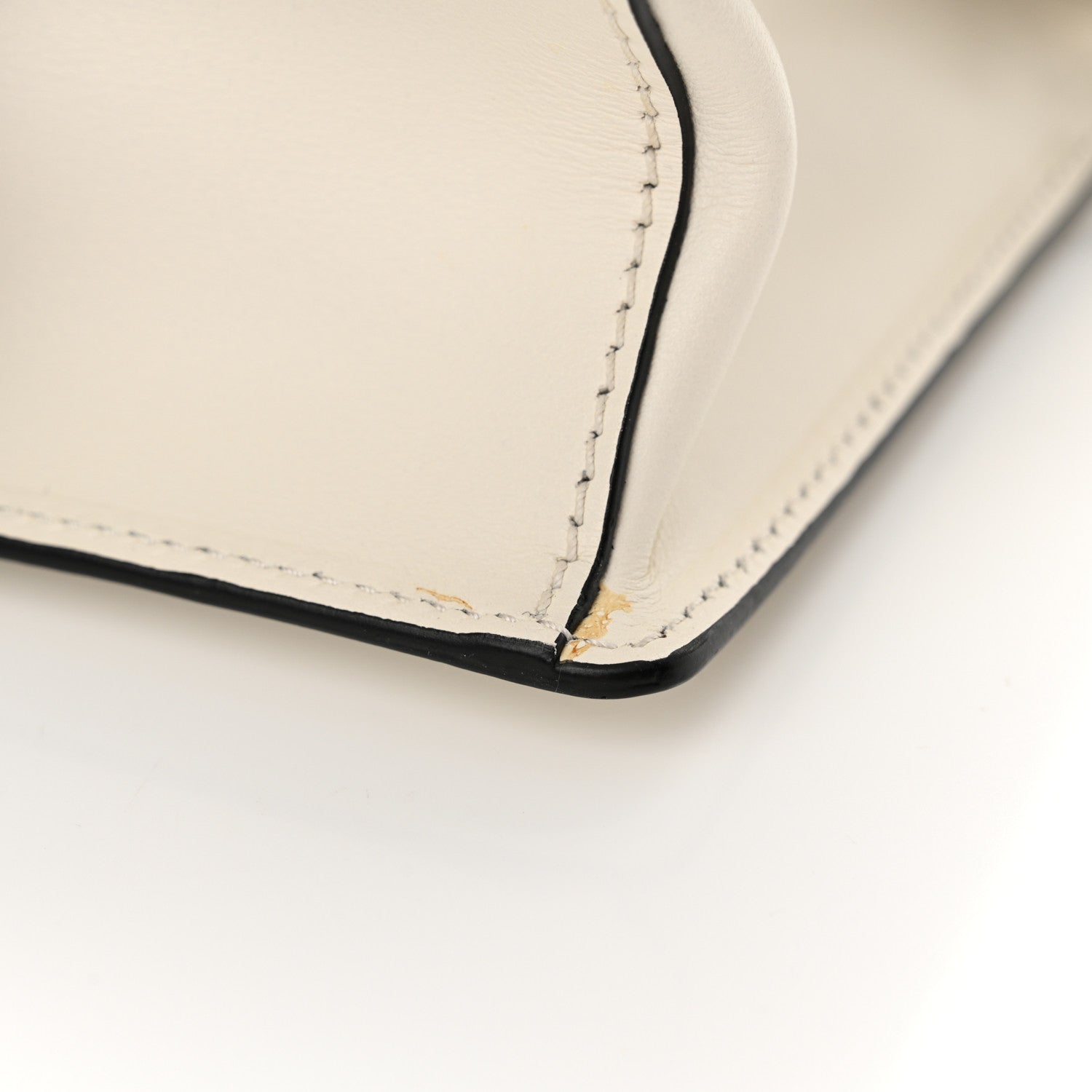 Prada City Calf Plex Ribbon Bag White Black 12 of 12