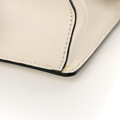 Prada City Calf Plex Ribbon Bag White Black 12 of 12