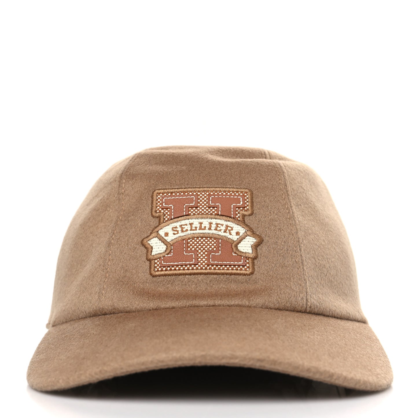 Cashmere Canvas Swift Davis H Sellier Cap 58 Beige Camel