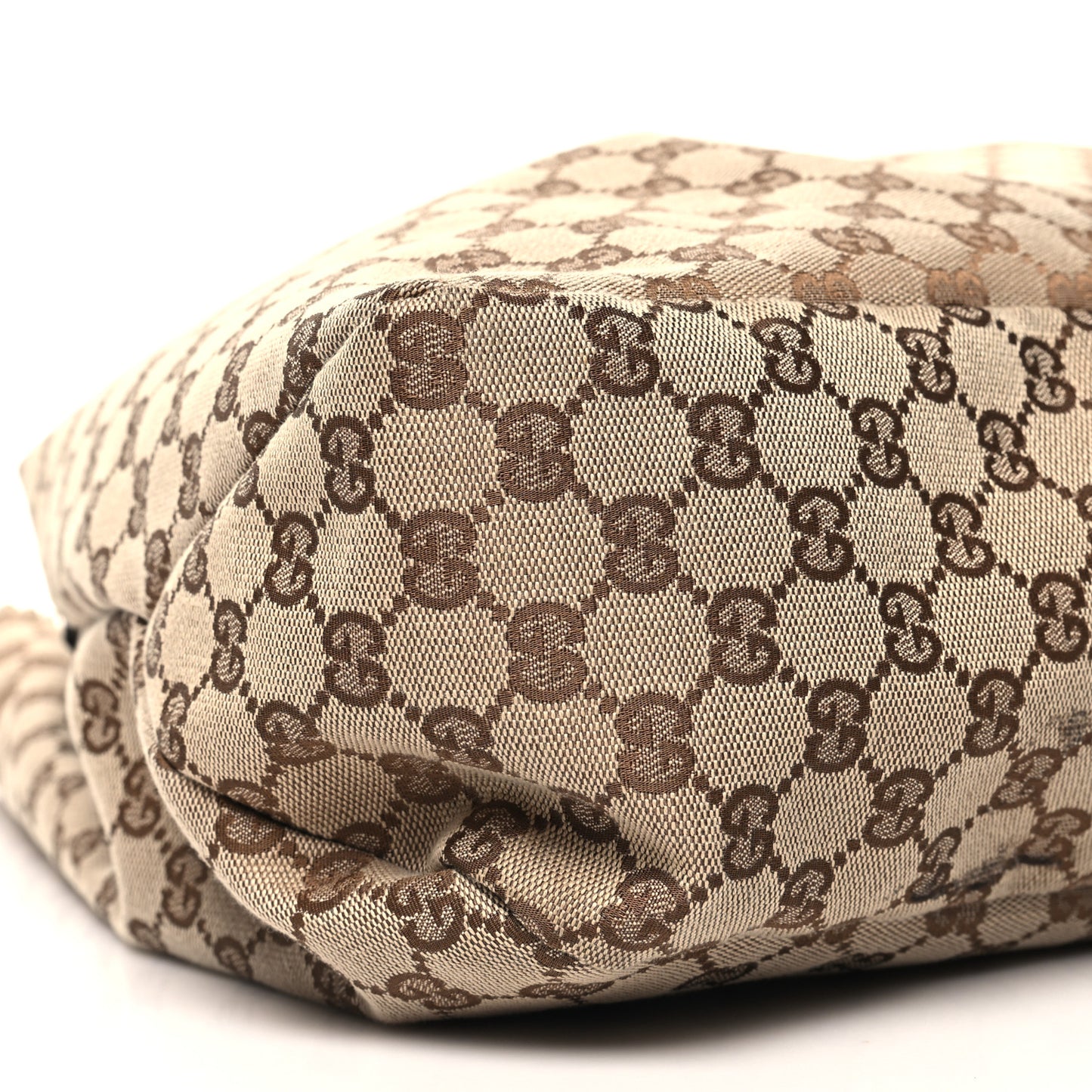 Monogram Large Horsebit Chain Hobo Off White