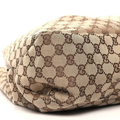 Gucci Monogram Large Horsebit Chain Hobo Off White 9 of 12