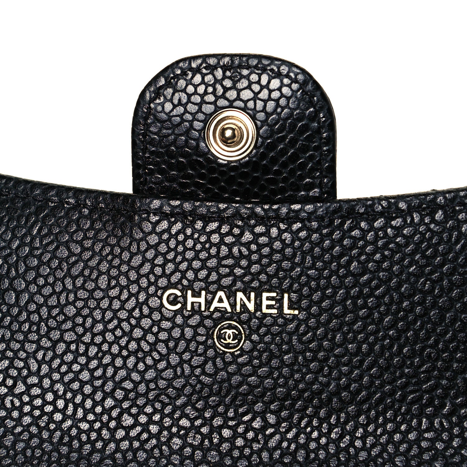 Chanel Caviar Quilted Flap Card Holder Wallet Black 9 of 16