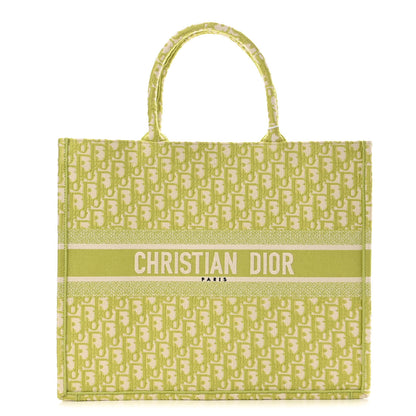 Christian Dior Oblique Large Book Tote Vert Anis 1 of 9