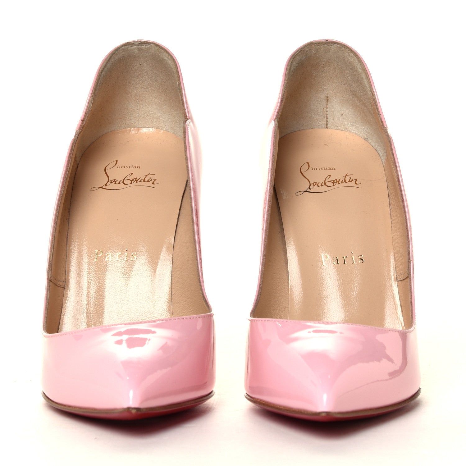 Christian Louboutin Patent Hot Chick 100 Pumps 37 Eglantine 4 of 12