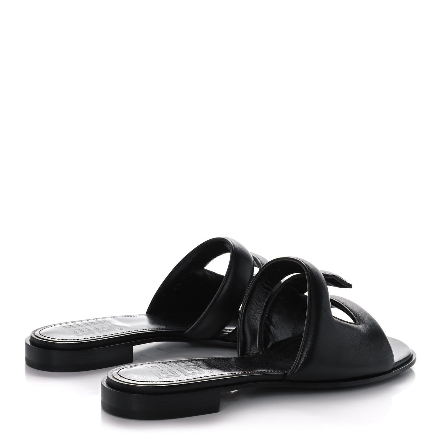 Nappa G Flat Sandals 38 Black
