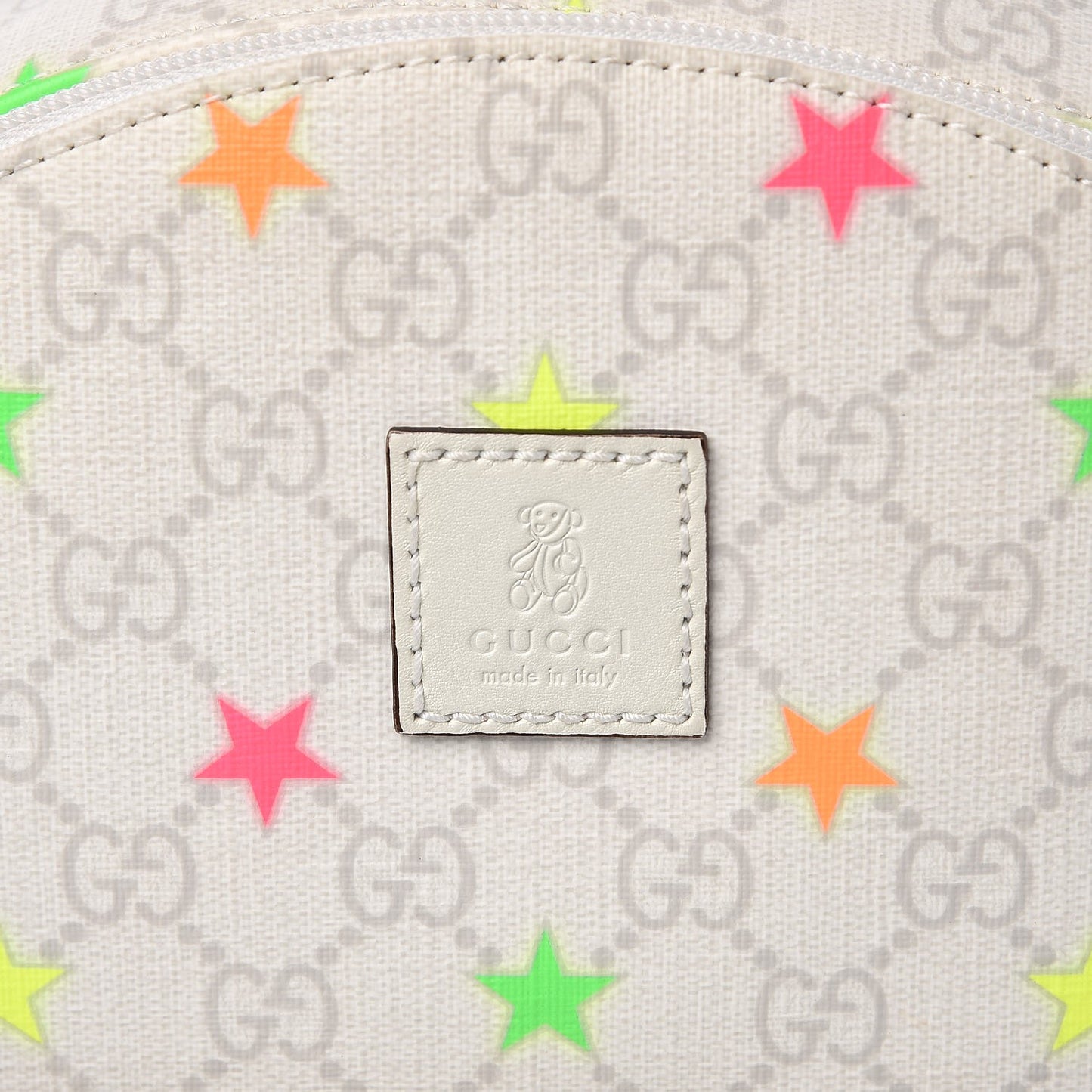 GG Supreme Monogram Children's Star Backpack White