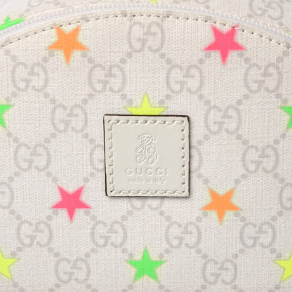 Gucci GG Supreme Monogram Children's Star Backpack White 8 of 8