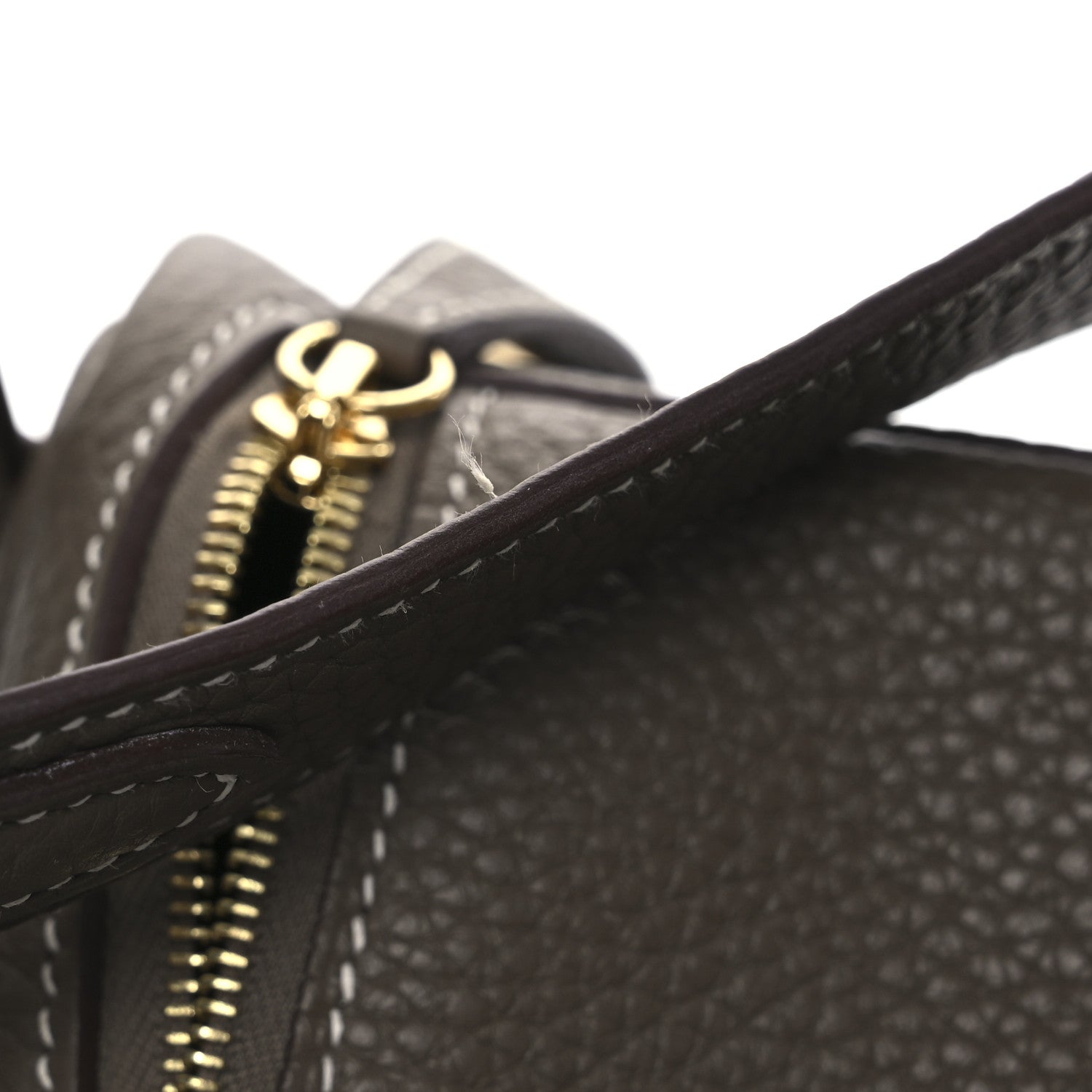 Hermes Taurillon Clemence Mini Lindy 20 Etoupe 11 of 12