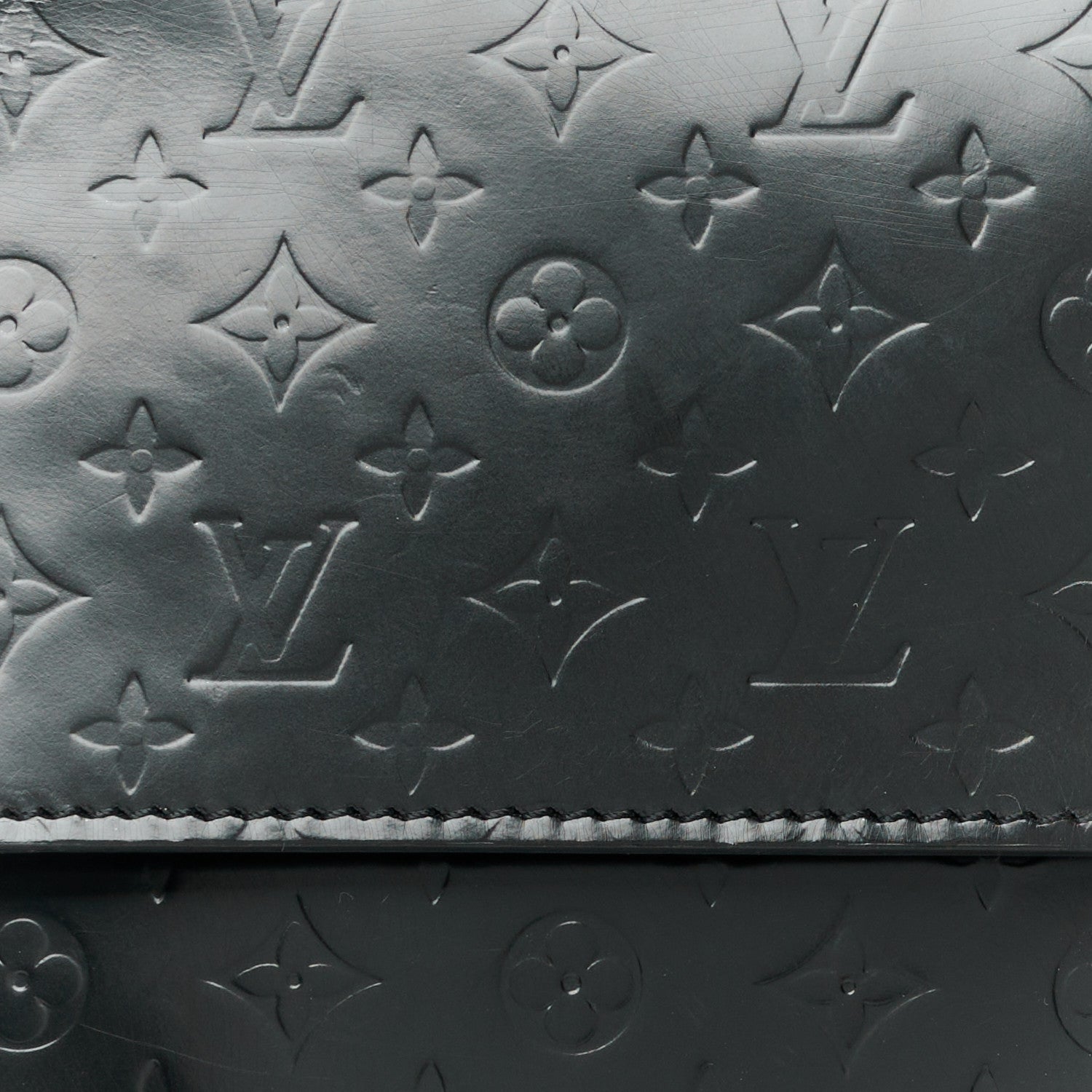Louis Vuitton Monogram Glace Anouchka Pochette MM Black 15 of 15