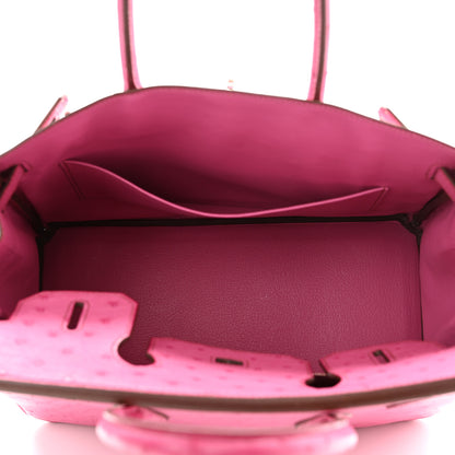 Hermes Ostrich Birkin 30 Rose Tyrien 5 of 10