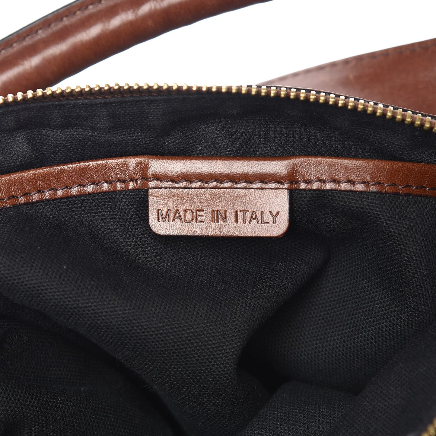 House Check Bridle Calfskin Medium Gosford Hobo Dark Tan