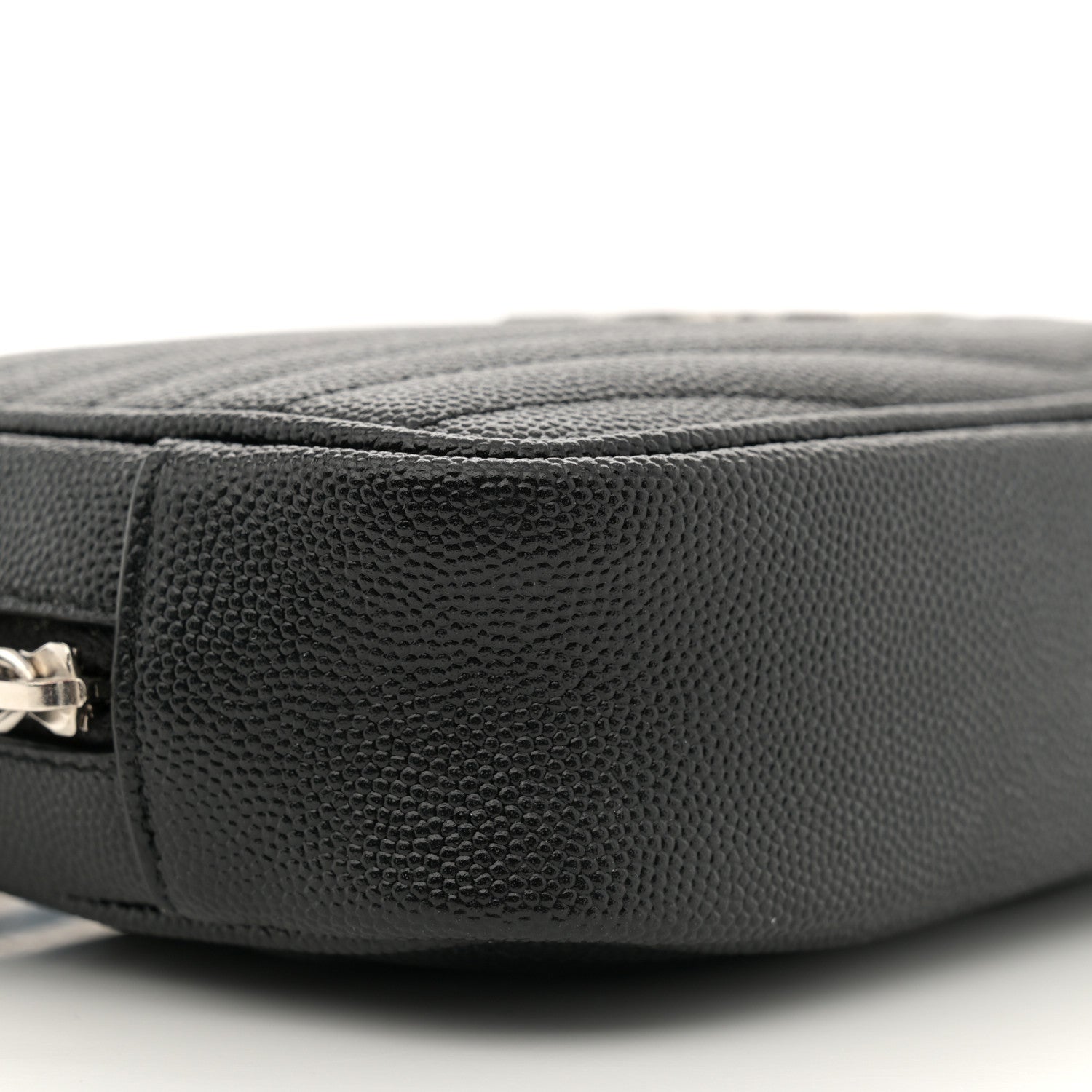 Saint Laurent Grain De Poudre Matelasse Monogram Mini Lou Camera Bag Black 9 of 11