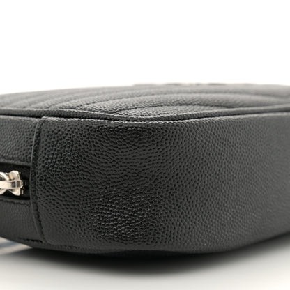 Saint Laurent Grain De Poudre Matelasse Monogram Mini Lou Camera Bag Black 9 of 11