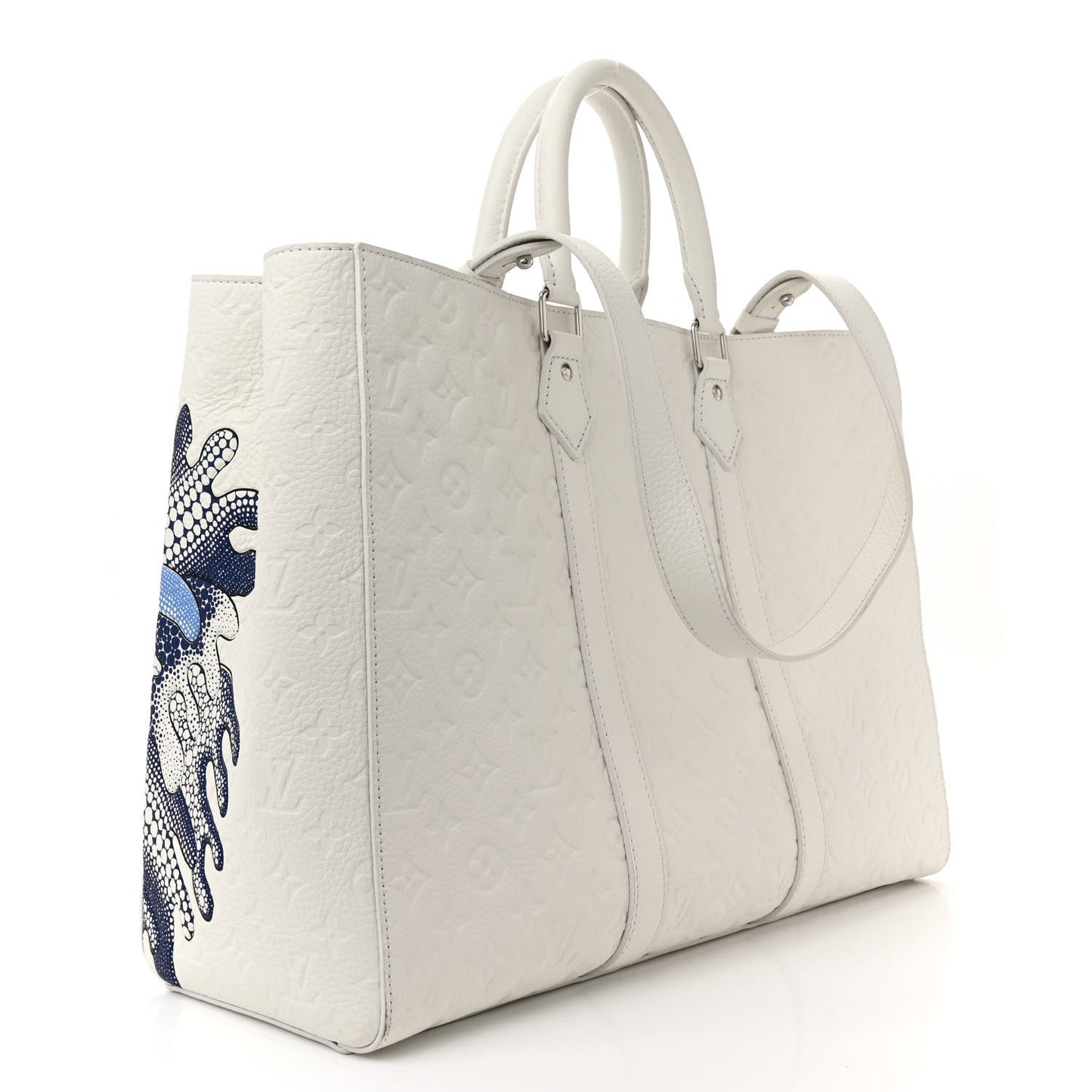 LV X YK Taurillon Sac Plat 24H White