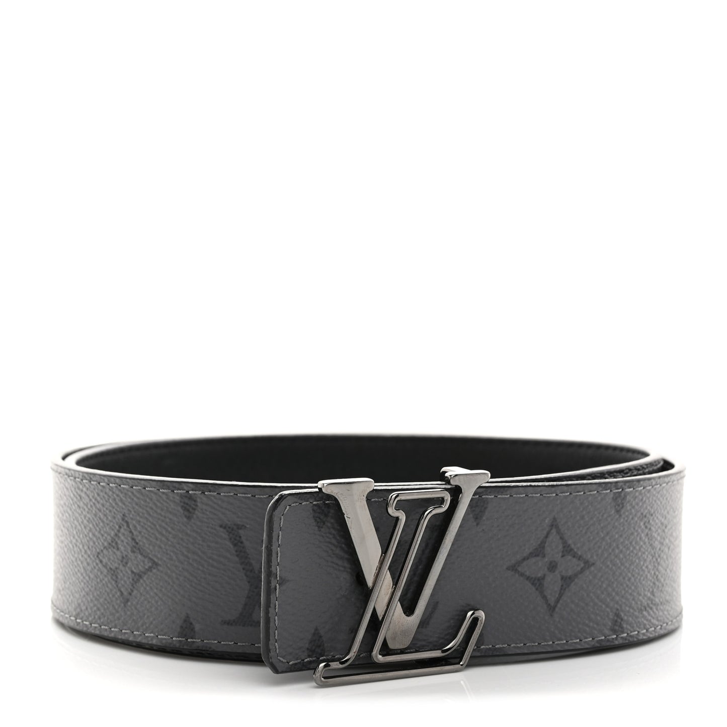 Monogram Eclipse Taigarama 40mm LV Initiales Reversible Belt 95 38 Black