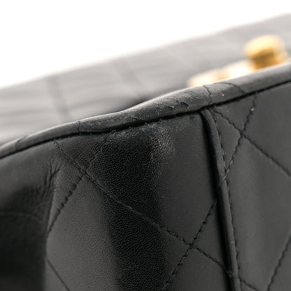 Chanel Lambskin Quilted XL Jumbo Single Flap Black 12 of 14
