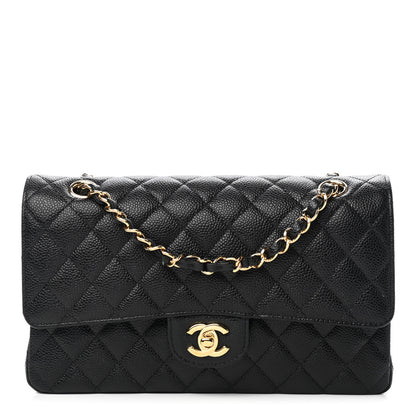 Chanel Caviar Quilted Medium Double Flap Black 1 of 9