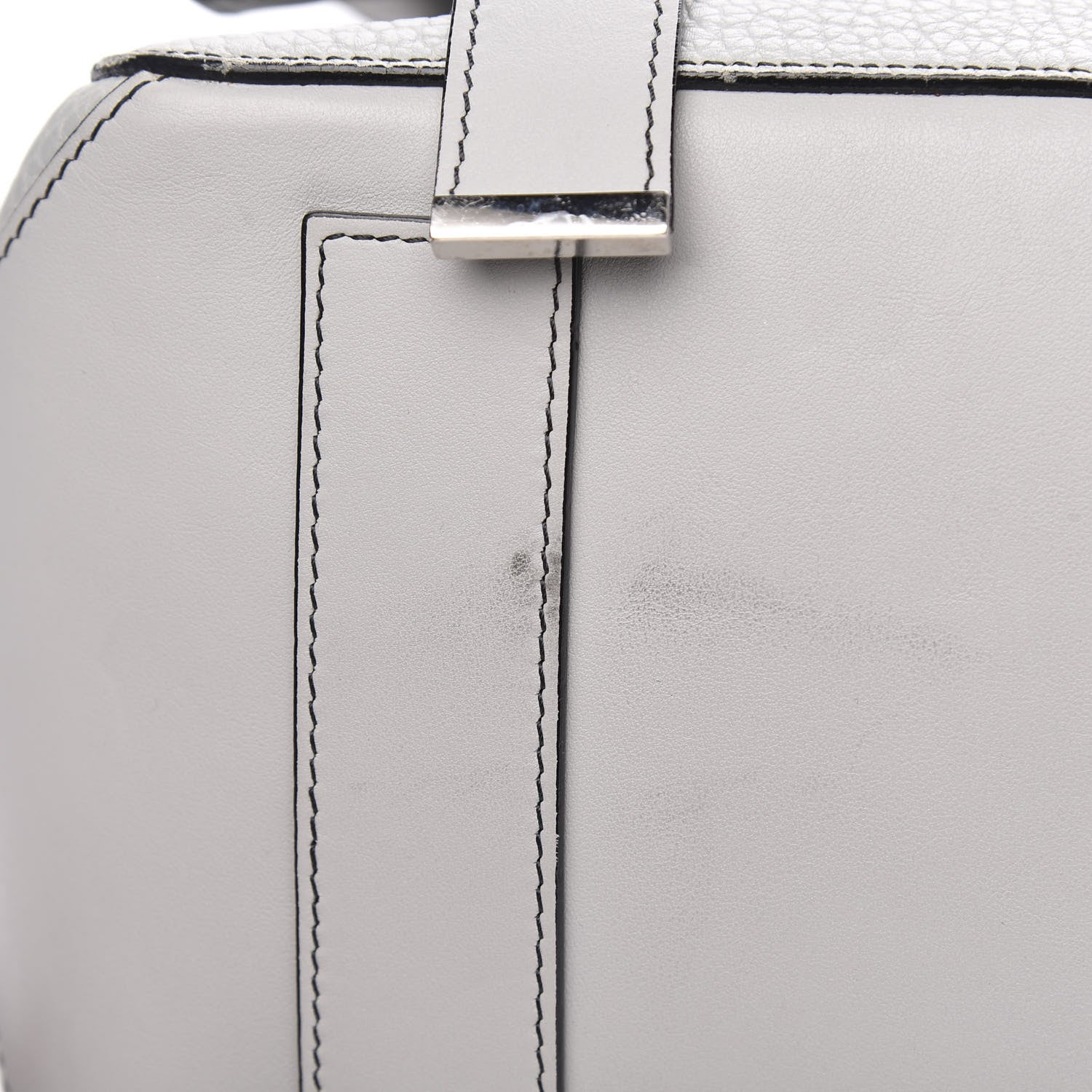 Proenza Schouler Pebbled Calfskin Small PS Courier Backpack Heather Grey 8 of 12