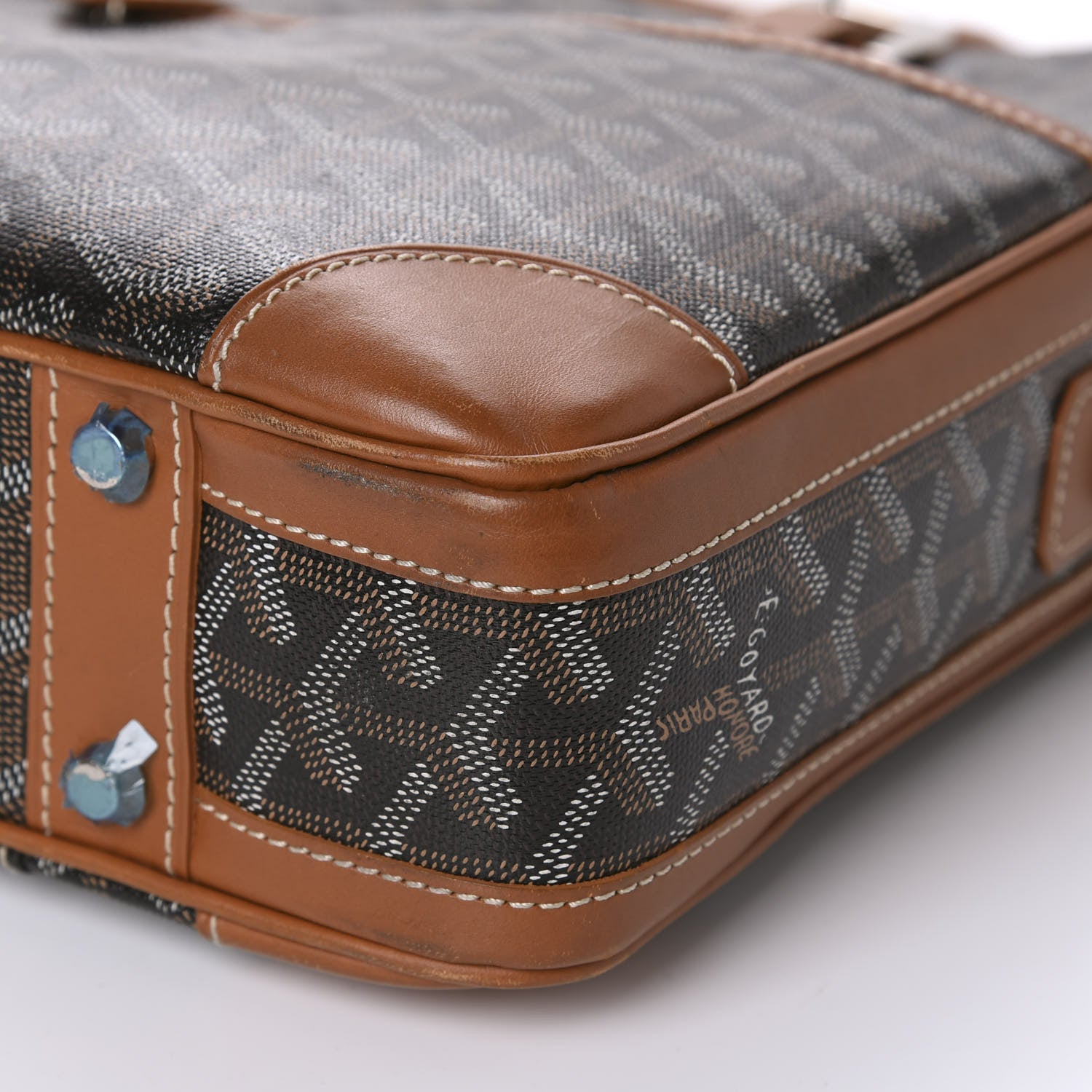 Goyard Goyardine Ambassade PM Briefcase Black Gold 7 of 13