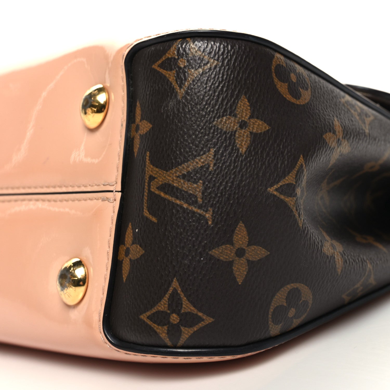 Louis Vuitton Patent Calfskin Monogram Cherrywood PM Rose Ballerine 9 of 11