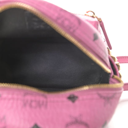 MCM Visetos Side Stud X-Mini Stark Bebe Boo Backpack Pink 4 of 5