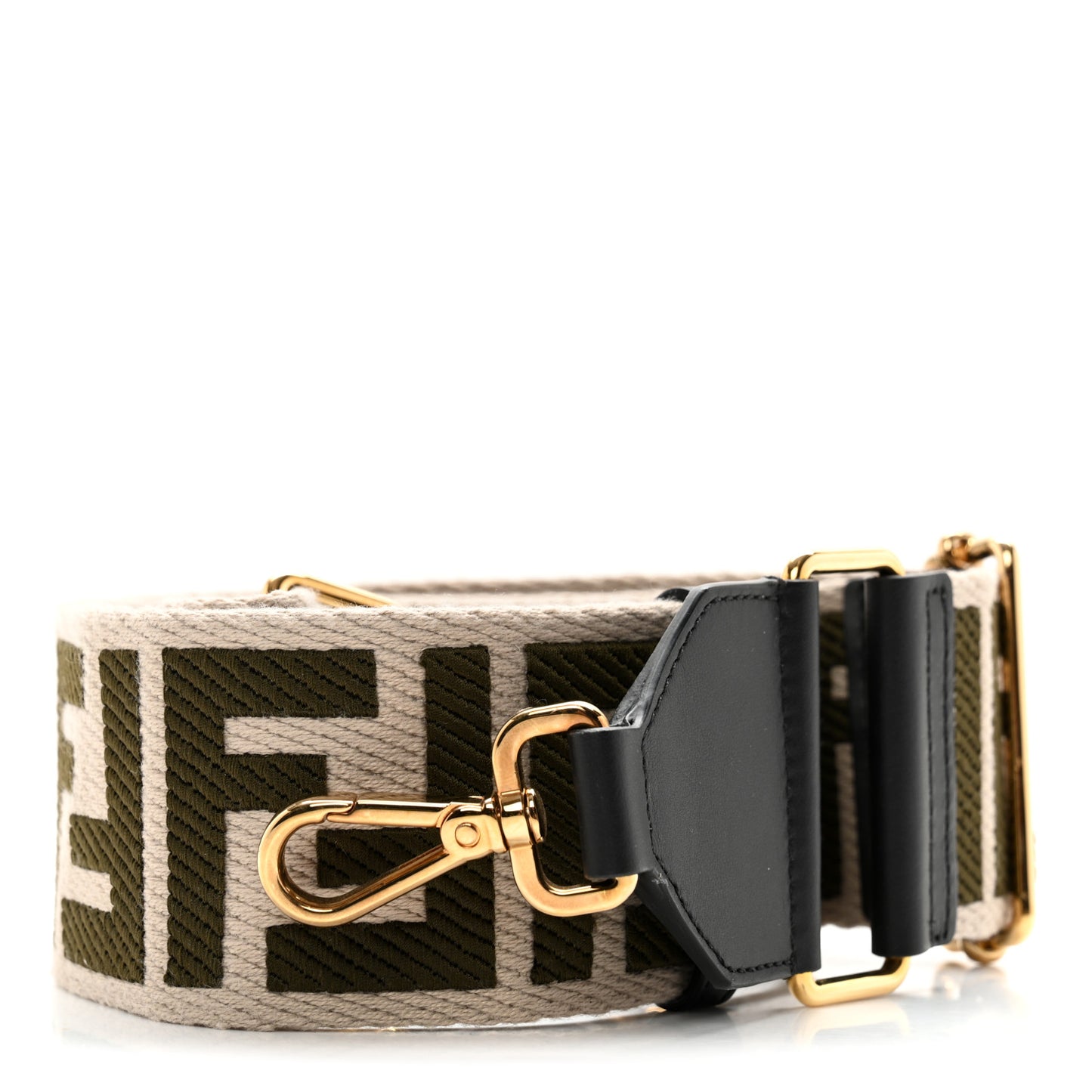 Ribbon Vitello Century FF 1974 Adjustable Strap You Nuvola Verde Black