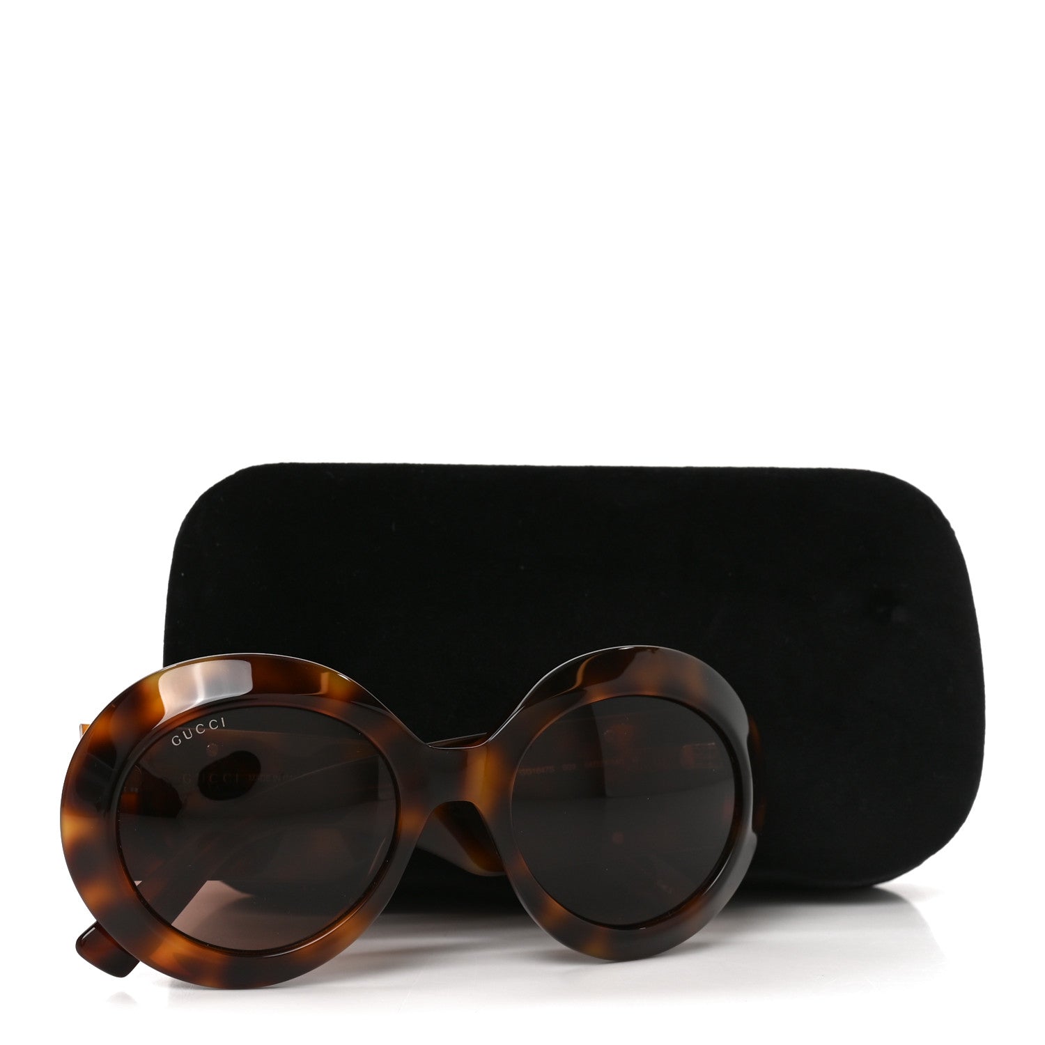 Gucci Acetate Round GG1647S Sunglasses Tortoise 7 of 7