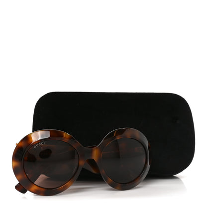 Gucci Acetate Round GG1647S Sunglasses Tortoise 7 of 7