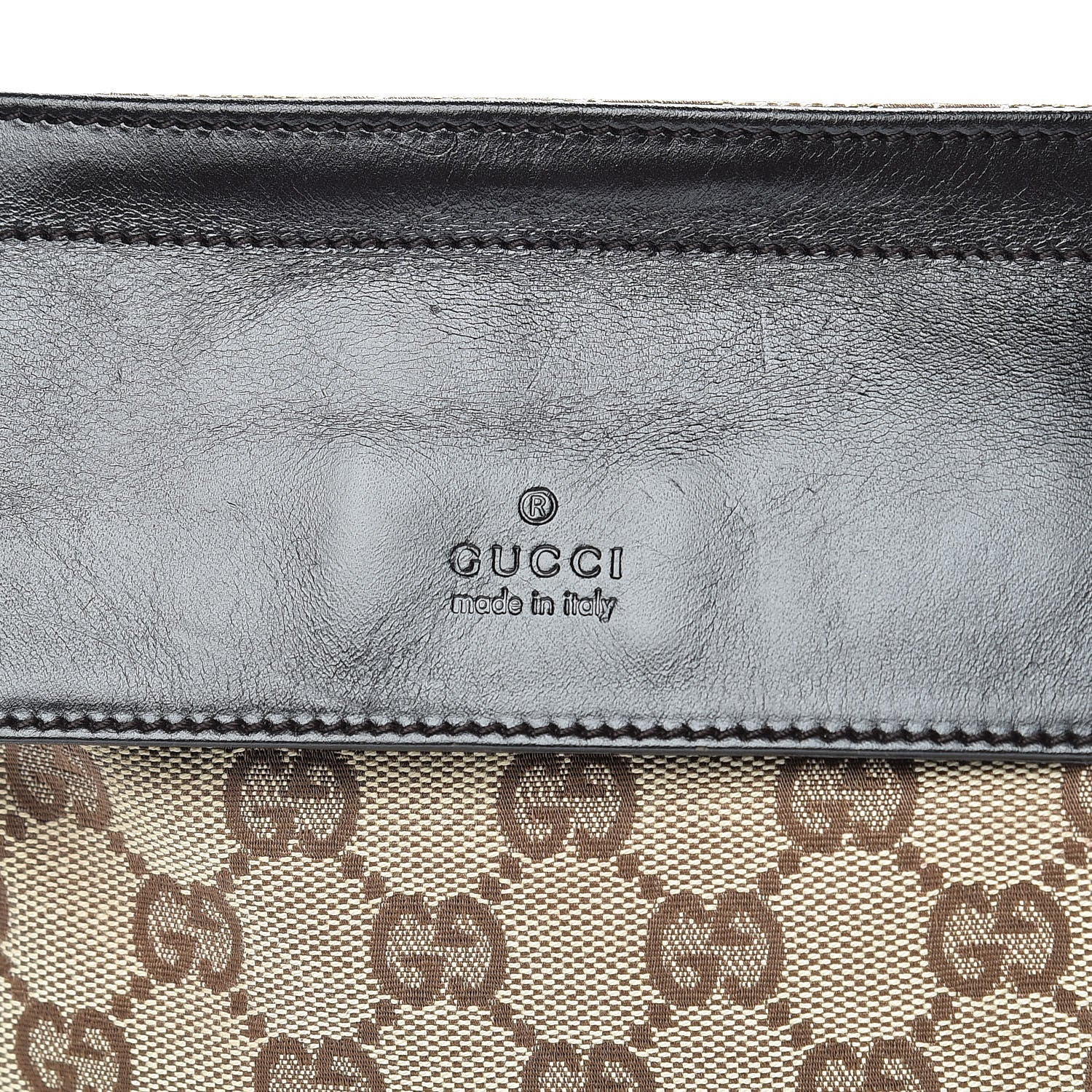 Gucci GG Monogram Double Pocket Belt Bag Dark Brown 9 of 12