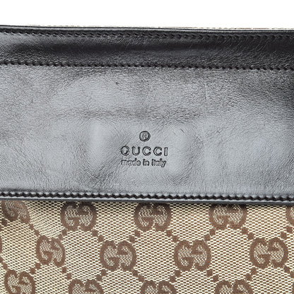 Gucci GG Monogram Double Pocket Belt Bag Dark Brown 9 of 12