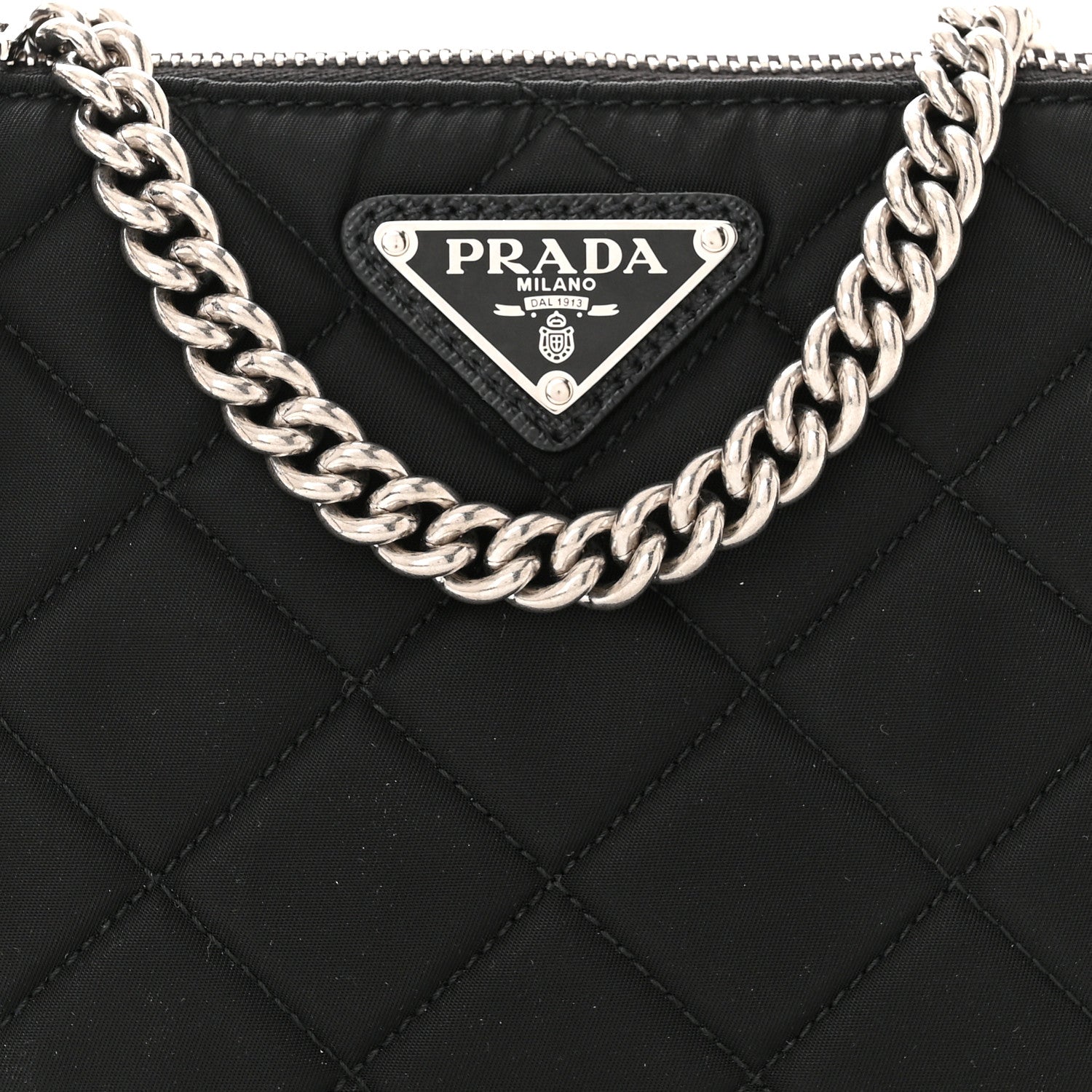 Prada Nylon Tessuto Impuntu Quilted Crossbody Bag Black 8 of 10